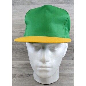 Vintage Blank Winner Renaissance International Green/Yellow Baseball Hat-Taiwan